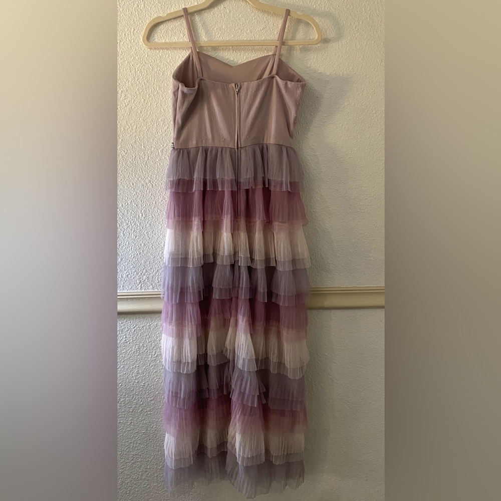 Fancy Gradient Purple Strap Dress - image 3